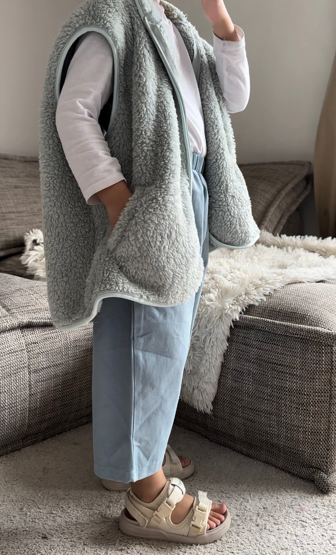 Pantalon oversize - bleu ciel