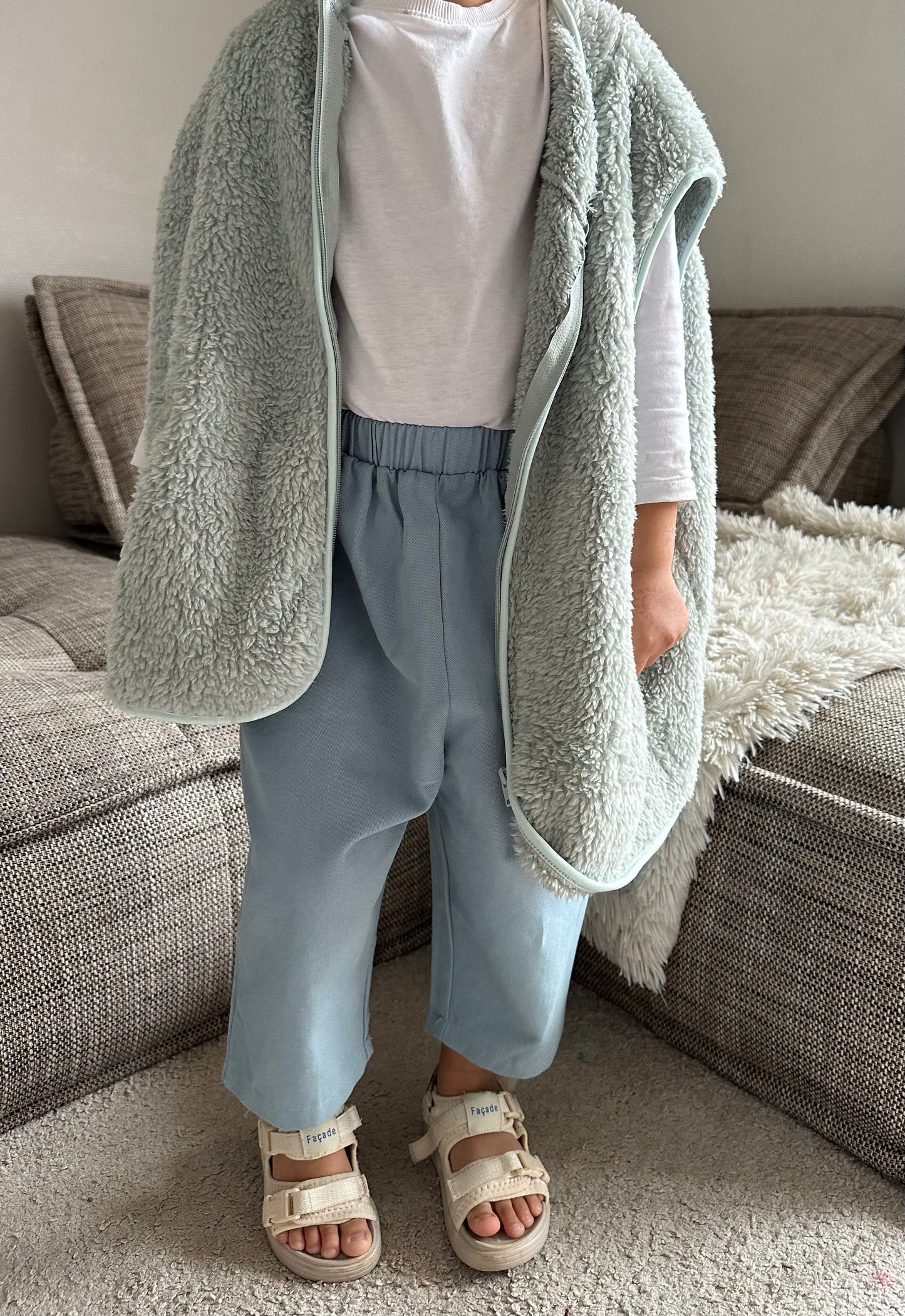 Pantalon oversize - bleu ciel