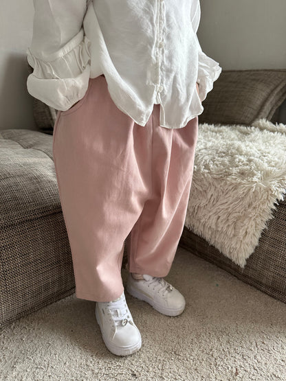 Pantalon oversize - rose