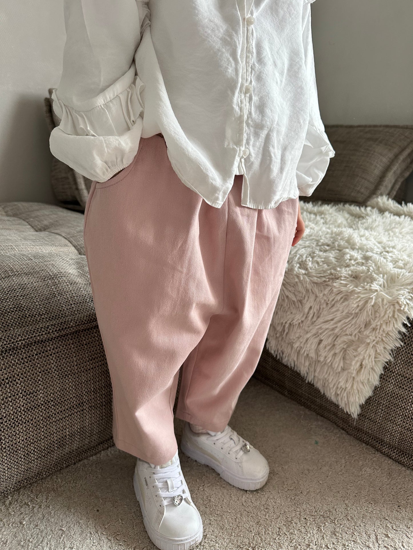 Pantalon oversize - rose