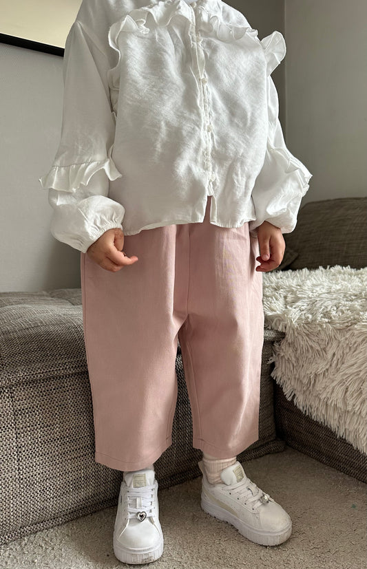 Pantalon oversize - rose