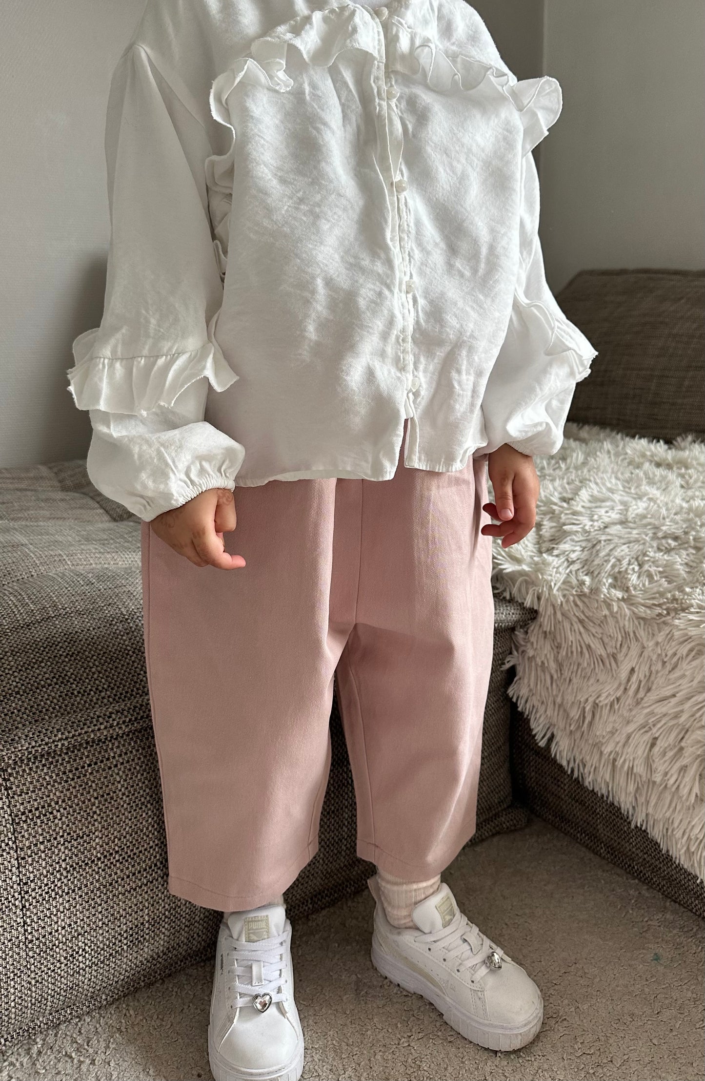 Pantalon oversize - rose