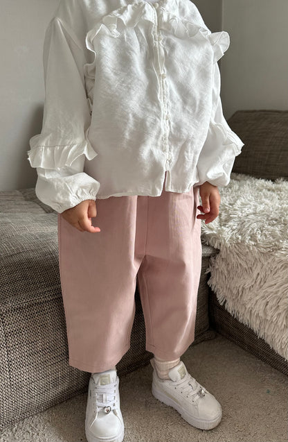 Pantalon oversize - rose