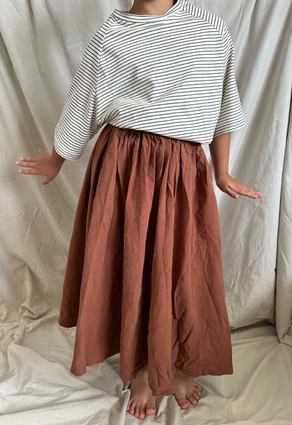 T-shirt oversize "fun kids" - blanc