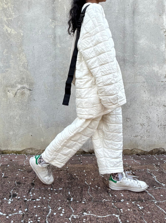 Le pantalon " square" - écru