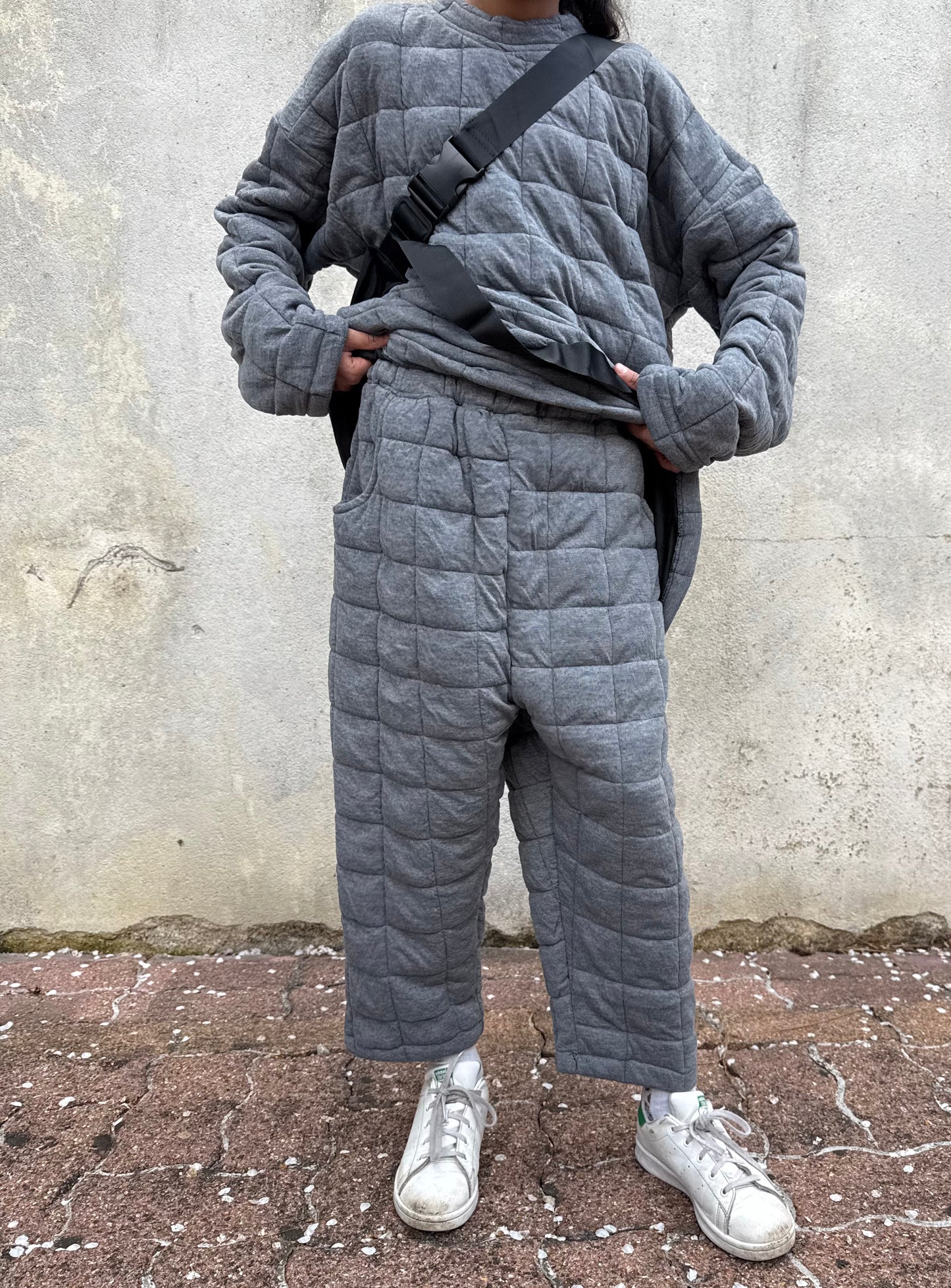 Le pantalon " square" - gris