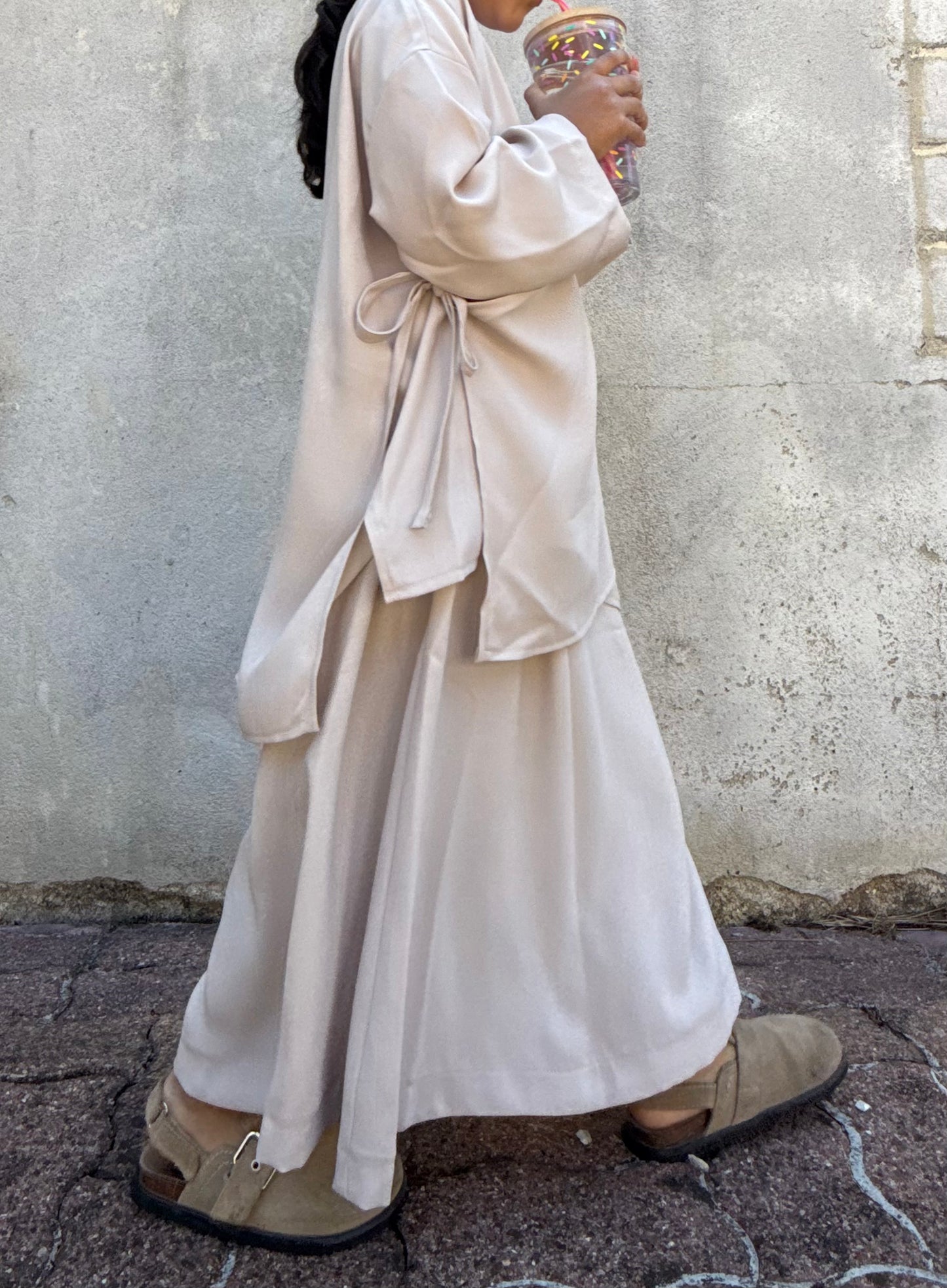 Kimono flowy - beige