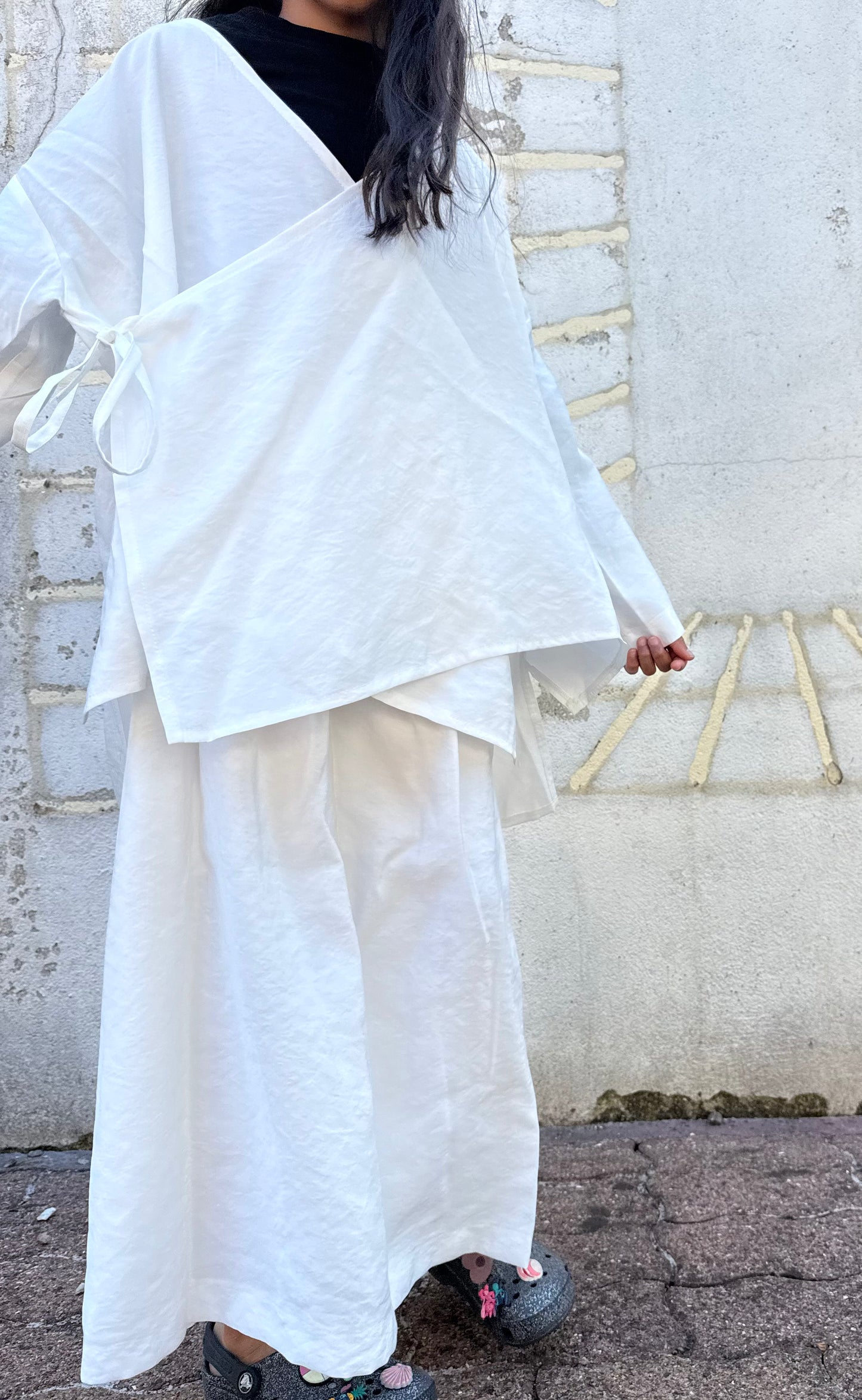 Kimono flowy - blanc
