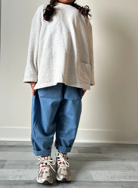 Le jean oversize - bleu