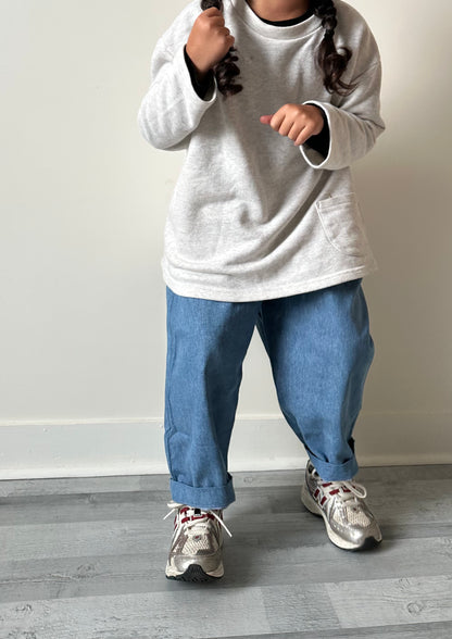 Le jean oversize - bleu
