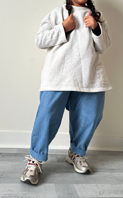 Le jean oversize - bleu