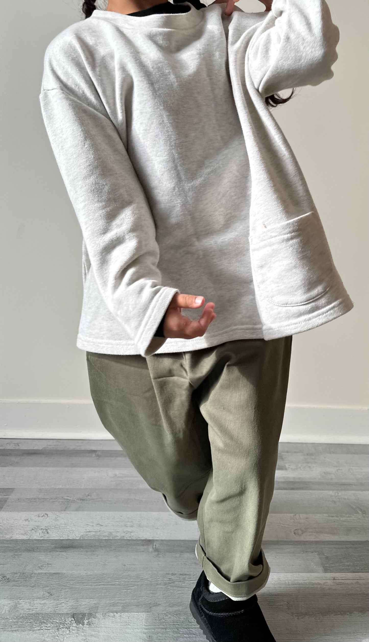 Le jean oversize - kaki