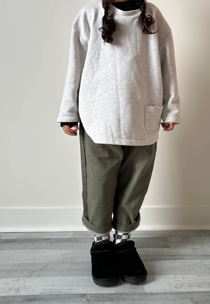 Le jean oversize - kaki