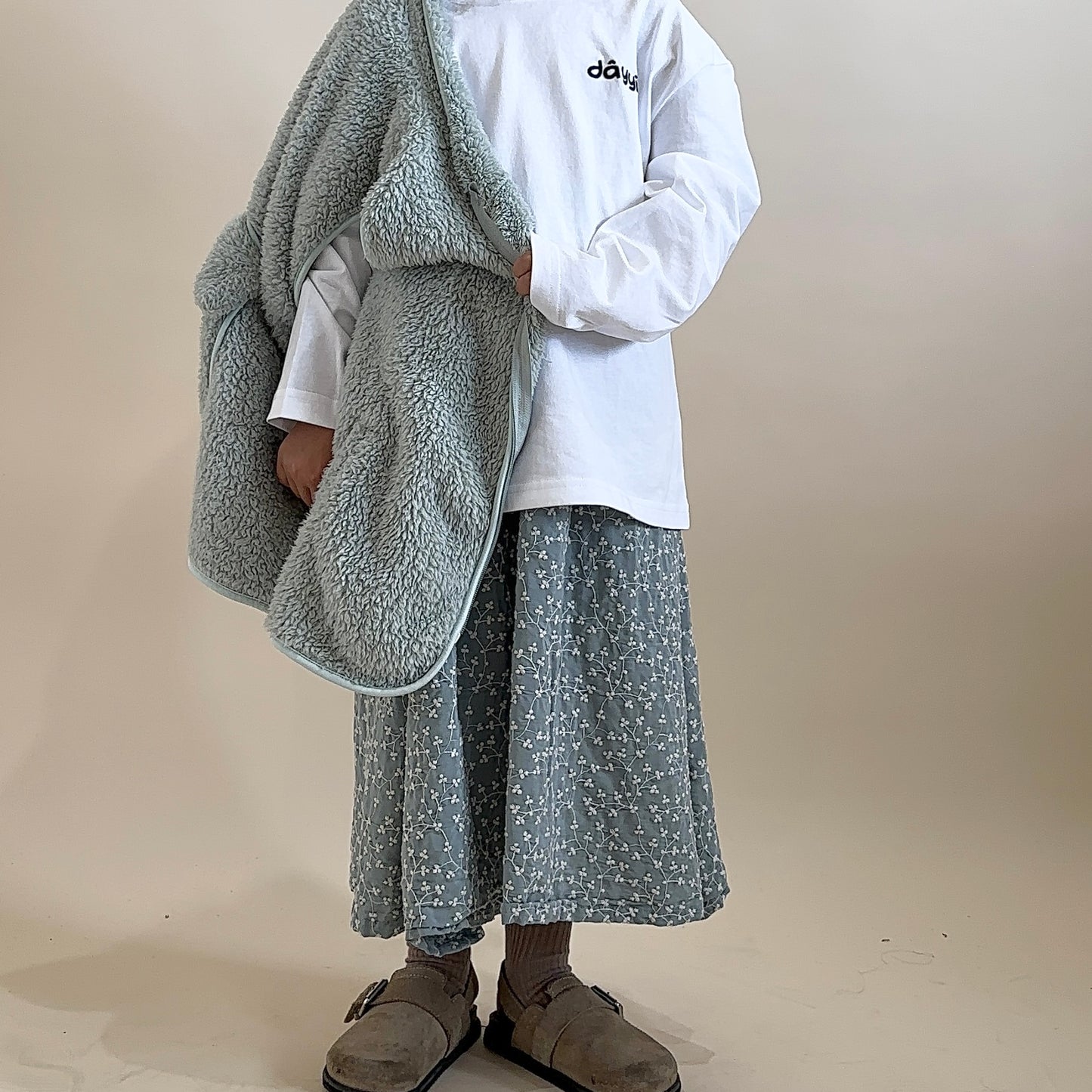 Gilet cocooning - vert d'eau